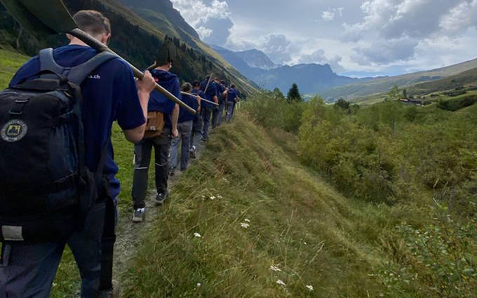 Unsere 19 Lernenden absolvierten im September gemeinsam eine Projektwoche auf dem Bauernhof in Graubünden